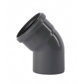 Колено канализационное OSTENDORF HT Safe 90мм 45°