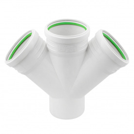 Крестовина канализационная ASG S-LINE 110мм 45°