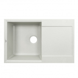 Гранитная мойка VENTA Stone 780x495 врезная, прямоугольная, белая (VS503004)