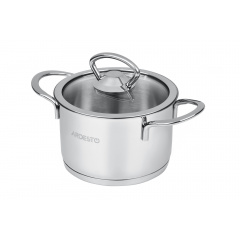 Каструля з нержавіючої сталі з кришкою 1,2 л Ardesto Luna AR0612S Київ