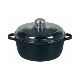 Кастрюля антипригарная с крышкой 5,5 л Maestro MR-4628C