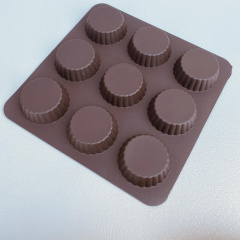 Форма силиконовая для выпечки кексов на 9 шт 24,9х24,9х2,3 см Lessner Chef Choco 10250 Киев
