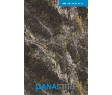 Декоративна стінова панель ПВХ Panastone 1220х2800 мм Onyx Gold PS-208