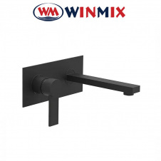 Змішувач для умивальника Winmix Premium Benedict Black (Chr-001), що вбудовується, Польща