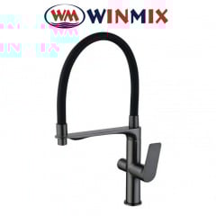 Смеситель для кухни рефлекторный Ухо Winmix Premium DERBY NUT REFLECTOR GRAPHATE (Chr-021) с дополнительным краном под осмос, Польша Миколаїв