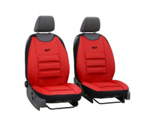 Накидки чехлы на передние сиденья SEAT Toledo 2005-2012 5P mk III POK-TER PsT Egronomic красные