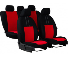 Автомобильные чехлы для Chevrolet Lacetti 2002- POK-TER Economic с красной вставкой
