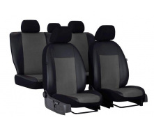 Авточехлы на сиденье GEELY MK Cross 2010-2016 (2002-2011) POK-TER Premium Unico с серой вставкой алькантара