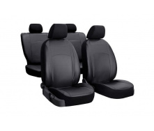 Авточехлы из эко кожи GEELY MK Cross 2010-2016 (2002-2011) POK-TER Desing Leather с черной вставкой