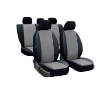 Авточехлы из эко кожи GEELY GХ2 2012- (2002-2011) POK-TER PERLINE с серой вставкой