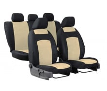 Авточехлы для GEELY LC Cross 2008-2016 POK-TER Classic Plus с бежевой вставкой