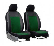 Чехлы на авто для HYUNDAI SANTA FE 2006-2012 POK-TER эко кожа с алькантарой Exclusive зеленые