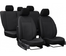 Авточехлы из эко кожи Ford Fiesta (1995-2002) POK-TER Road с черной вставкой