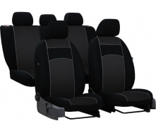 Авто чехлы с автоткани Citroen C4 2004-2009 POK-TER VIP с серой вставкой