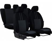 Автомобильные чехлы для Dacia Sandero 2012- POK-TER Economic с серой вставкой