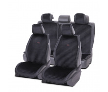 Накидки-чехлы на сиденье для RENAULT CAPTUR 2013-2019 AUAU Polosso Черный (42789392)