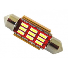 Светодиодная лампа StarLight T11 12 диодов SMD 4014 12-24V S8.5 41mm WHITE