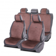 Накидки-чехлы на сиденье для RENAULT ESPACE 2002-2015 AUAU Polosso Коричневый (42791828)