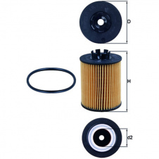 Масляный фильтр Mahle OX173/2D OPEL 1,0-1,4 04