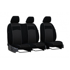 Авточехлы с автоткани для Ford Transit 2000-2006 POK-TER VIP 1+2 с серый вставкой