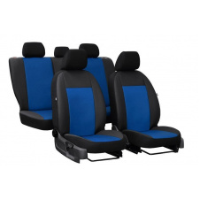 Авточехлы из эко кожи GEELY Emgrand EC7-RV 2009-2016 (2002-2011) POK-TER Road с синей вставкой