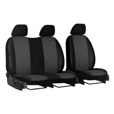 Авточехлы для CITROEN JUMPY 1995-2007 с эко кожи POK-TER Elit 1+2 серый
