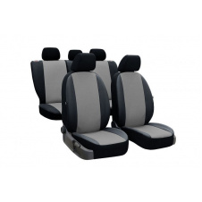 Авточехлы из эко кожи GEELY Emgrand EC7-RV 2009-2016 (2002-2011) POK-TER PERLINE с серой вставкой