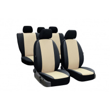 Авточехлы из эко кожи GEELY Emgrand EC7-RV 2009-2016 (2002-2011) POK-TER PERLINE с бежевой вставкой