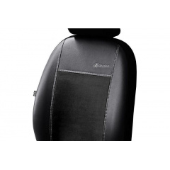 Чехлы на авто для Renault Vel Satis 2001-2009 POK-TER эко кожа с алькантарой Exclusive черные на передние Вышгород