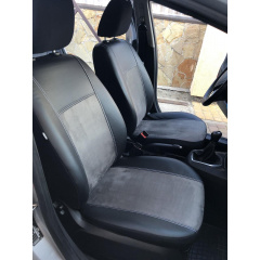 Модельные авточехлы на сиденье Hyundai Elantra 2011-2015 POK-TER Model Exclusive с серой вставкой Івано-Франківськ
