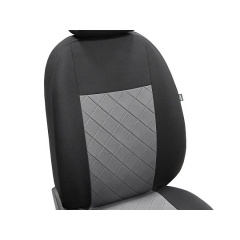 Авточехлы на сиденье для SEAT Toledo 2005-2012 5P mk III Pok-ter Craft Line с серой вставкой Івано-Франківськ