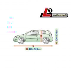 Чехол-тент для автомобиля DACIA SANDERO STEPWAY Kegel-Blazusiak Mobile Garage L1 Hatchback/Combi Серый (5-4103-248-3020) Броди