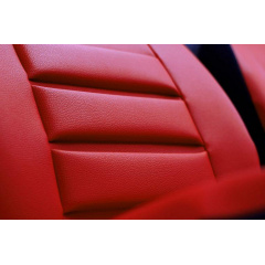 Накидки чехлы на передние сиденья DACIA SANDERO STEPWAY 2007-2012 POK-TER PsT Egronomic красные Орехов