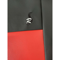 Авточехлы из эко кожи GEELY Emgrand EC7-RV 2009-2016 (2002-2011) POK-TER Road с красной вставкой Киев