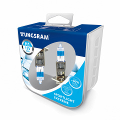 Автолампа галоген Tungsram H1 55W 12V (2 шт./пластикбокс) Sportlight Extreme 5000K Київ