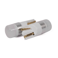 Светодиодная лампа StarLight T10 2 диода 2835 12V 0,5W WHITE / матовая линза / пластиковый цоколь / серый обод Львов