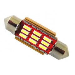 Светодиодная лампа StarLight T11 12 диодов SMD 4014 12-24V S8.5 41mm WHITE Черновцы
