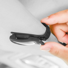 Держатель для очков Xiamen в автомобиль на козырек 2 шт в комплекте Черный (K2050618) Броди