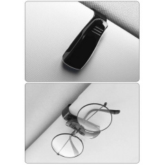 Держатель для очков Xiamen в автомобиль на козырек 2 шт в комплекте Черный (K2050618) Броди