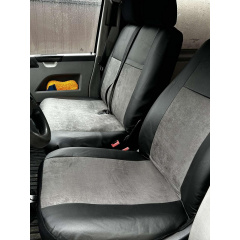 Авточехлы комбинированные CITROEN Jumper 2001-2006 POK-TER Unico 1+2 с серой вставкой Доманівка