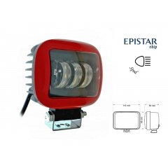 Светодиодная фара AllLight 30W(A) 3chip spot 9-30V (RED) Чернівці