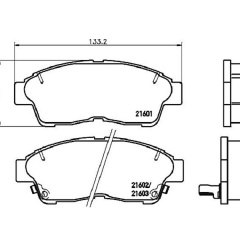 Тормозные колодки Bosch дисковые передние TOYOTA Camry/Corolla/Carina E/RAV 4/Sprinter F 0986495257 Новая Каховка