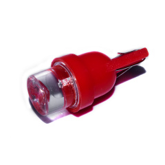 Светодиодная лампа AllLight T10 1 диод LED бц W2,1x9,5d 12V RED Черкаси