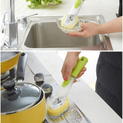 Многофункциональная щетка с дозатором для мытья посуды Automatic Liquid Cleaning Brush DMZ-8890 (WN-19) Харьков
