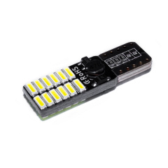 Светодиодная лампа AllLight T10 24 диода 4014 W2,1x9,5d 12V WHITE + обманка и драйвер Чернівці
