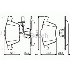 Тормозные колодки Bosch дисковые передние AUDI S4/A6/A4/A8 F >>07 PR2 0986495272 Львів