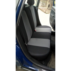 Авточехлы Peugeot 206 (1998 POK-TER Classic Plus с серой вставкой Хуст