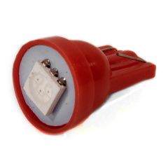 Светодиодная лампа AllLight T10 1 диод 5050 W2,1x9,5d 12V 0,45w RED Хмельницький
