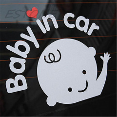Наклейка в автомобиль Baby in car 3M BOY Белый Київ