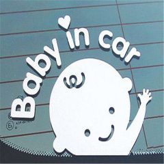 Наклейка в автомобиль Baby in car 3M BOY Белый Київ